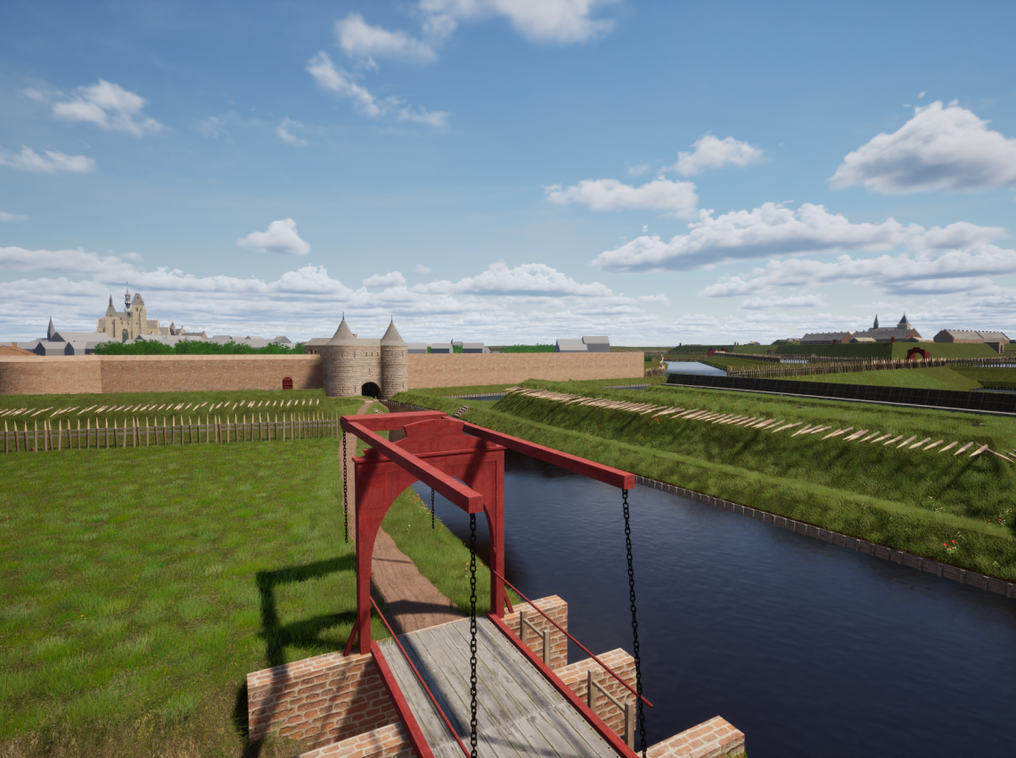 Vestingstad Zoutleeuw anno 1703 - Waterpoort